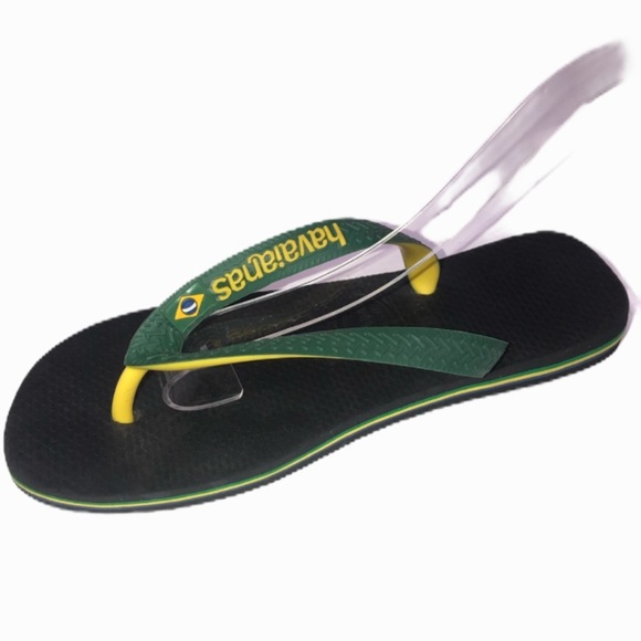 Havaianas Green yellow Flip Flop Kids Sandal - Picture 1 of 13
